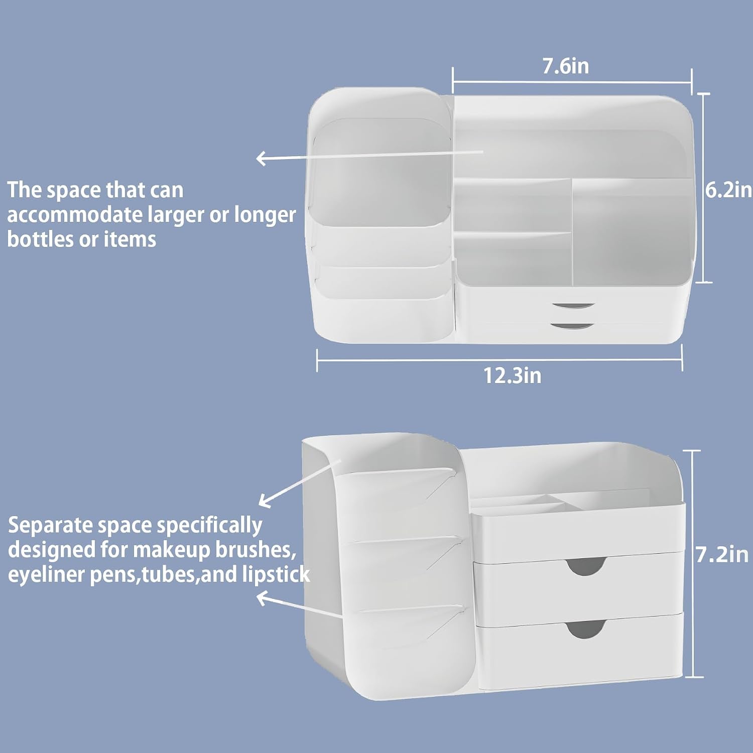 Makeup Organiser with Drawers & Cover
