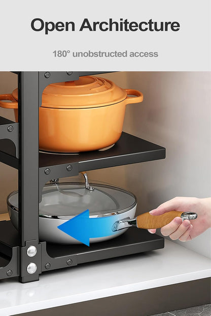 Adjustable Pots & Pans Organiser