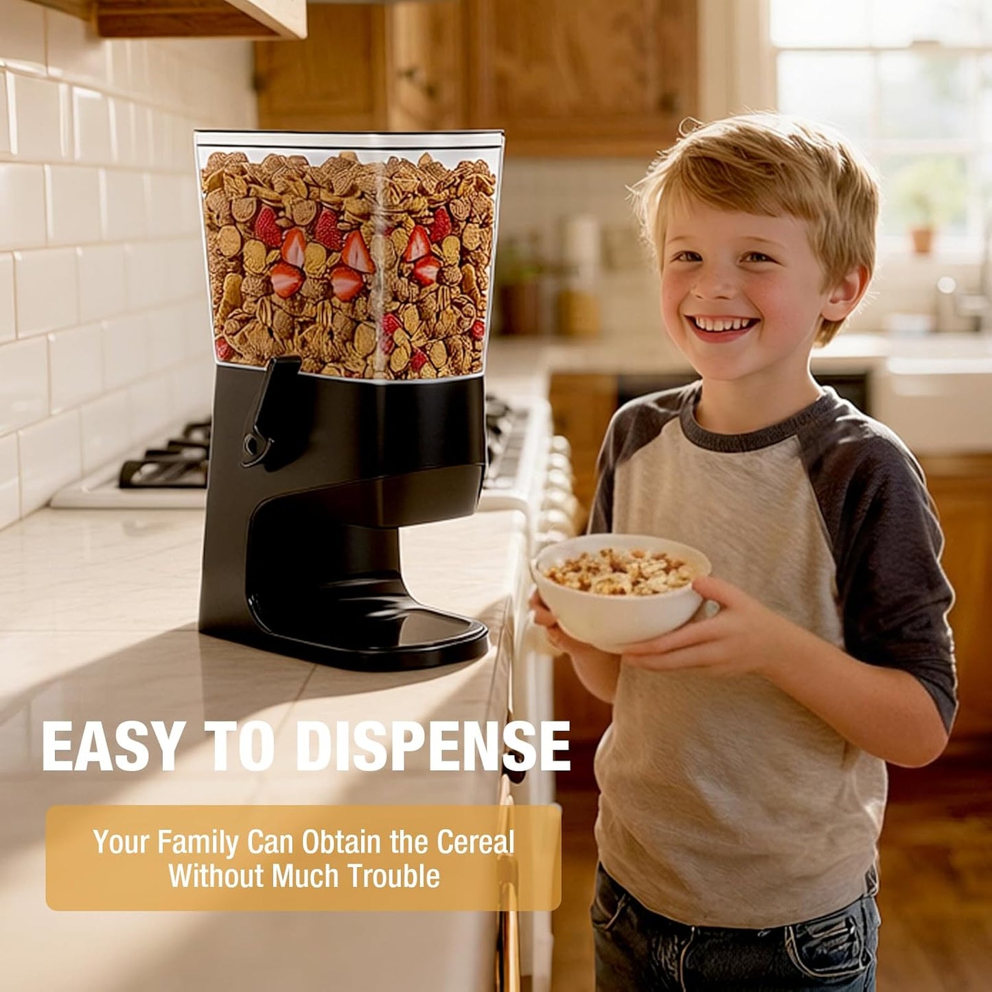 Dry Food Dispenser for Pantry Storage