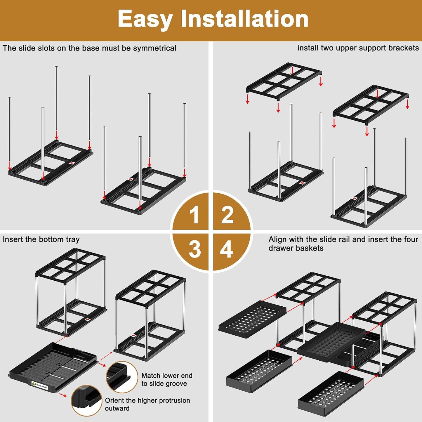 Adjustable Under Sink Organiser