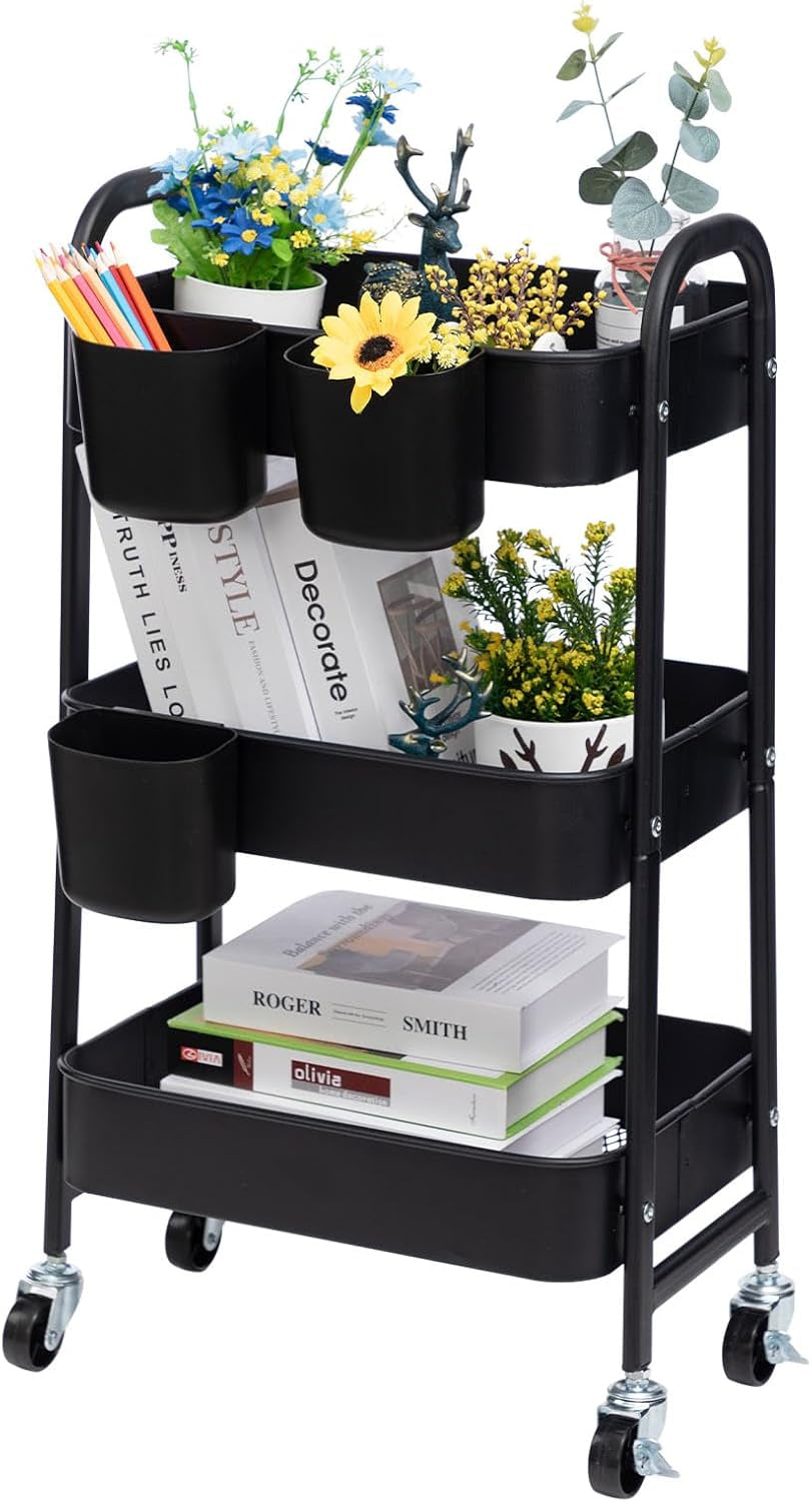 Rolling Storage Cart for Home Organisation