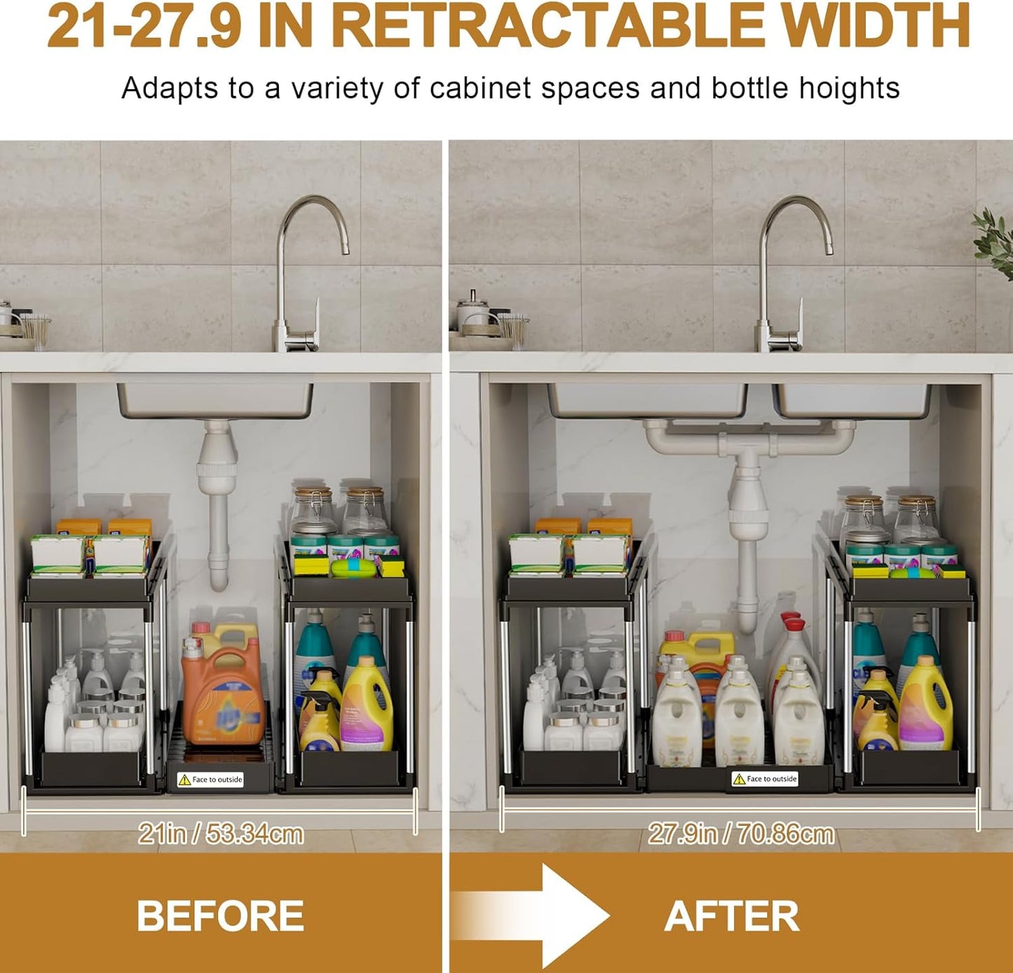 Adjustable Under Sink Organiser