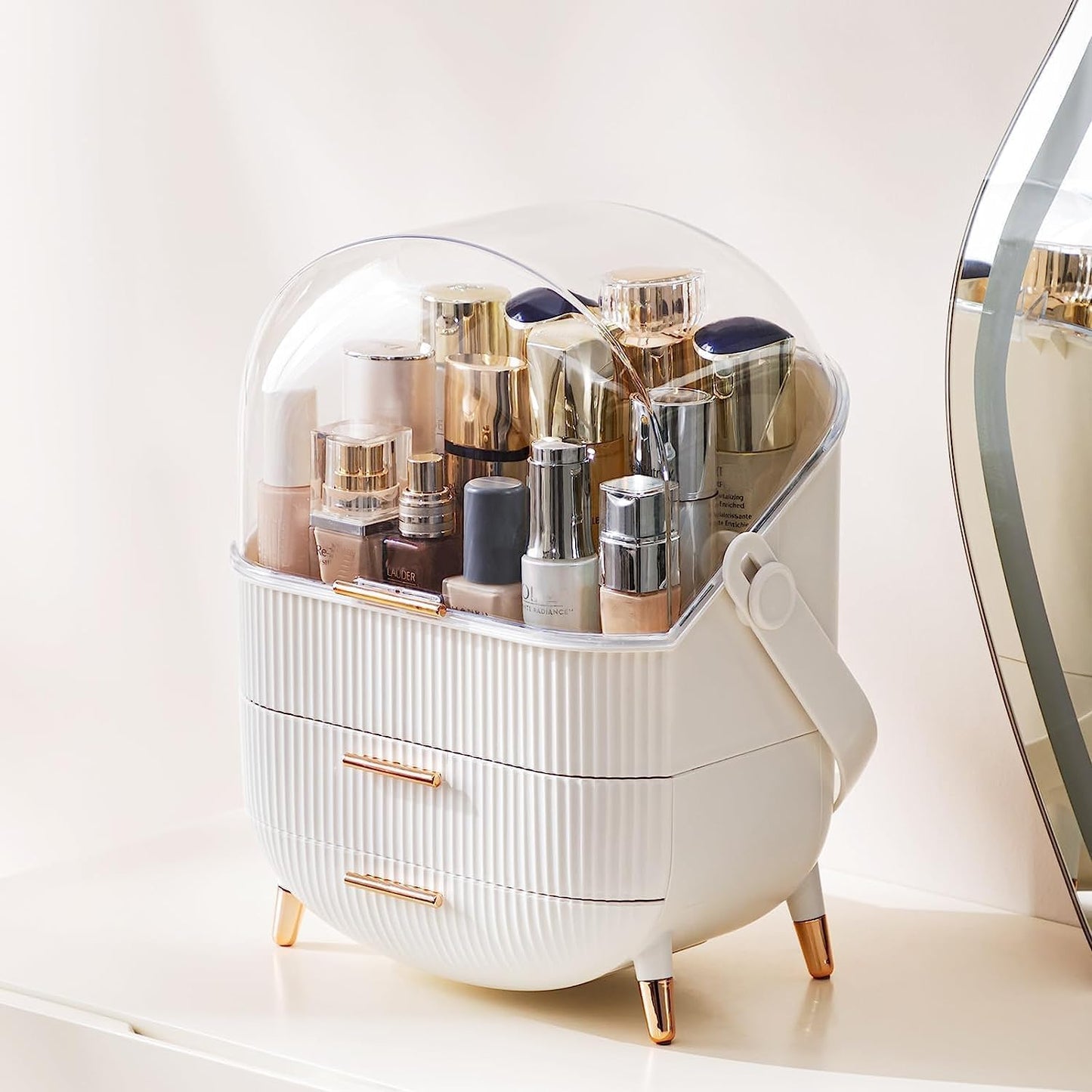 Dustproof Makeup Organiser with Lid
