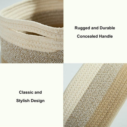 Woven Storage Basket Set for Home Organisation