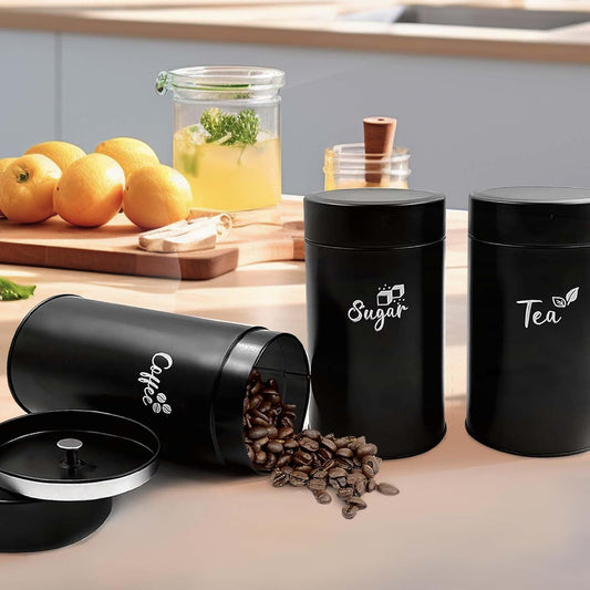 Airtight Tea, Coffee & Sugar Canister Set