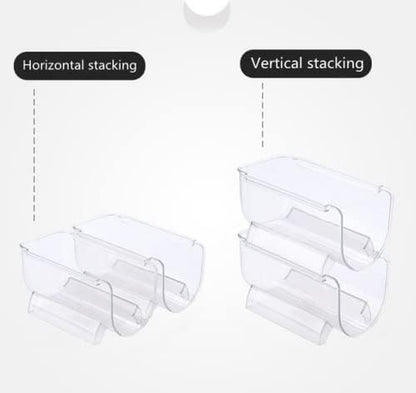 Stackable Bottle Holder for Fridge & Pantry