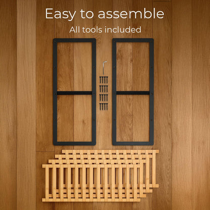 4-Tier Bamboo Shoe Rack – Wooden Shoe Storage Organiser