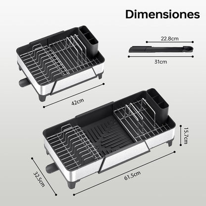 Expandable Stainless Steel Dish Drying Rack