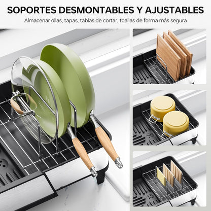 Expandable Stainless Steel Dish Drying Rack