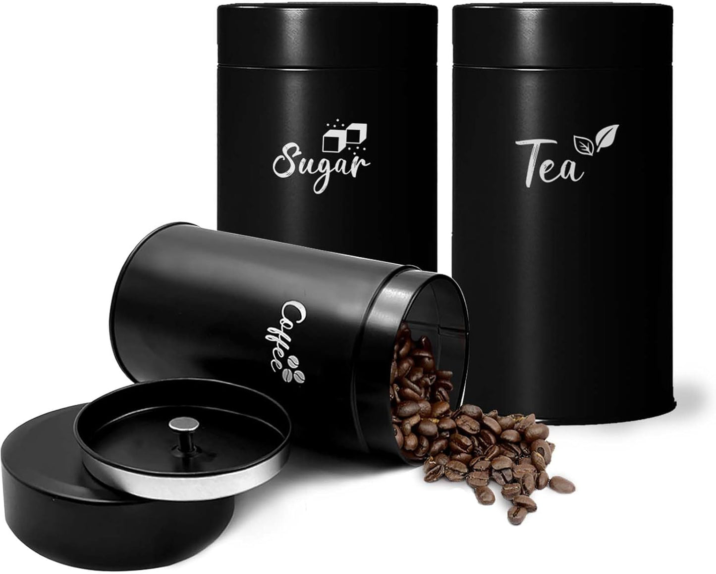 Airtight Tea, Coffee & Sugar Canister Set