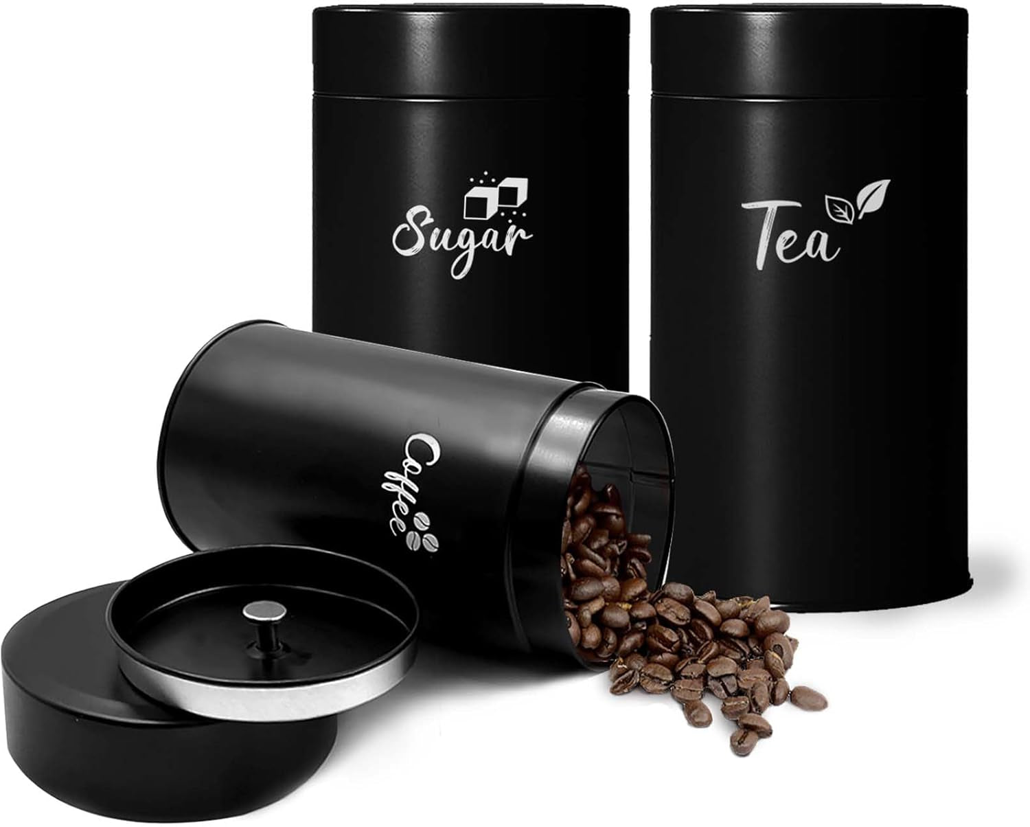 Airtight Tea, Coffee & Sugar Canister Set