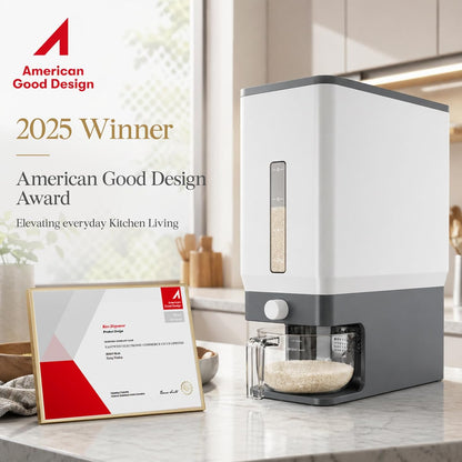 Airtight Rice & Dry Food Storage Dispenser