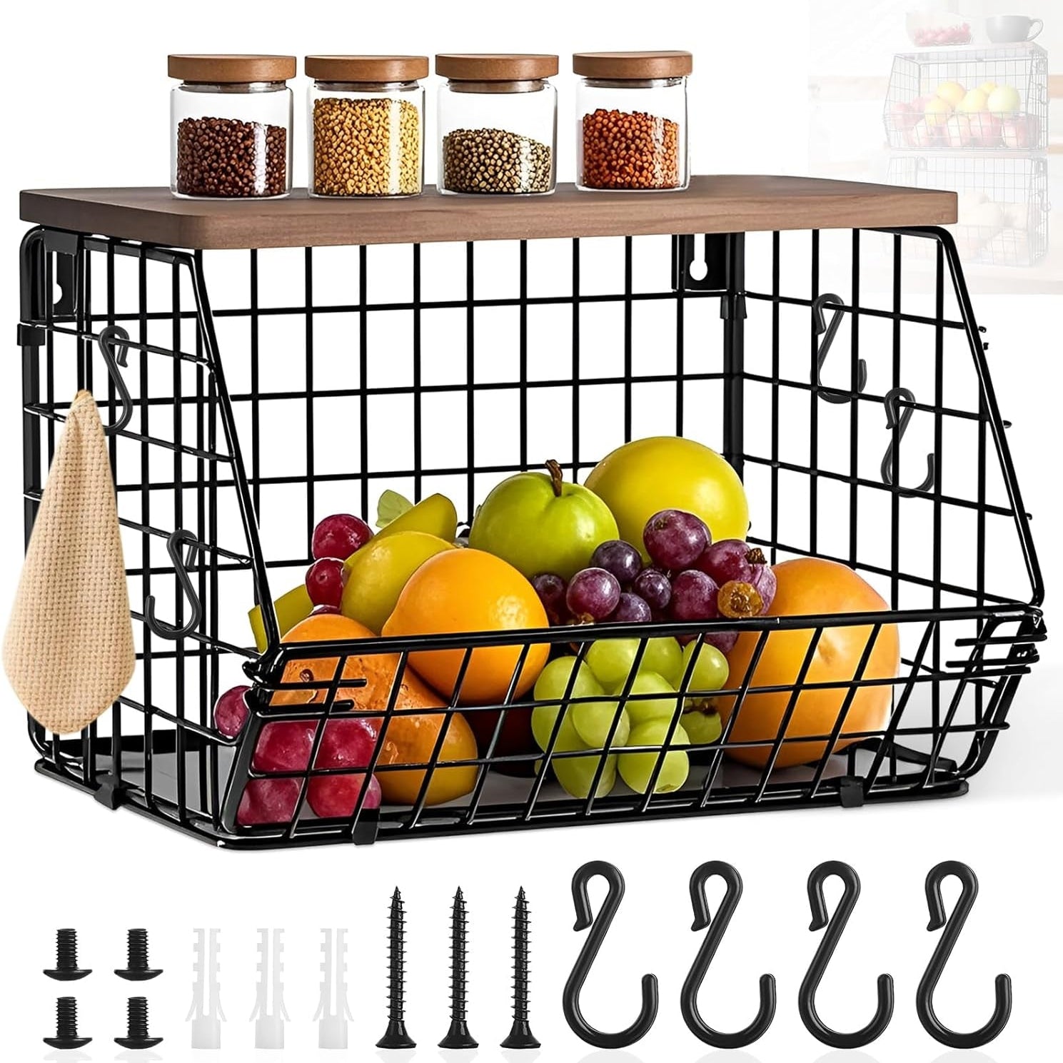 Stackable Fruit & Vegetable Storage Basket