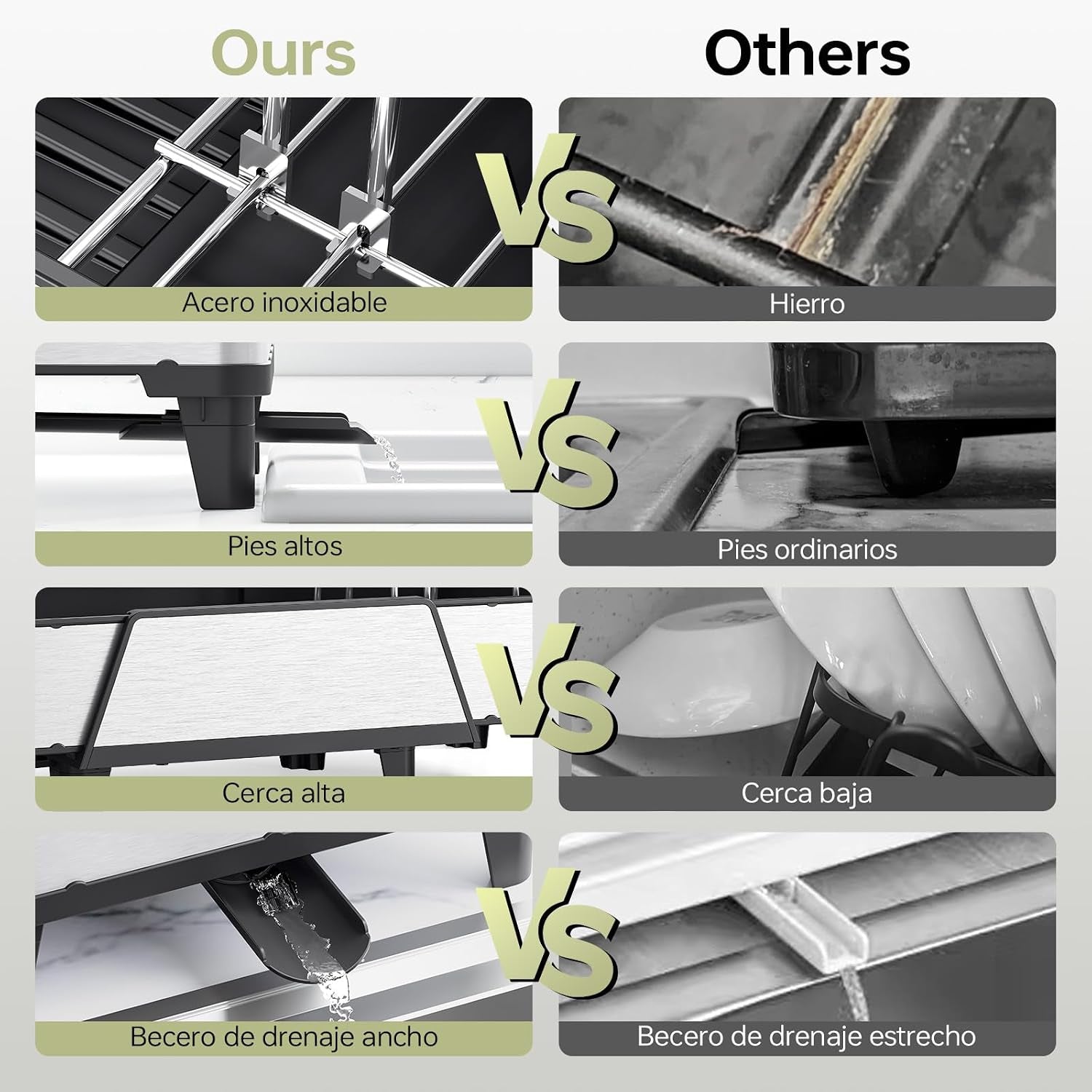 Expandable Stainless Steel Dish Drying Rack