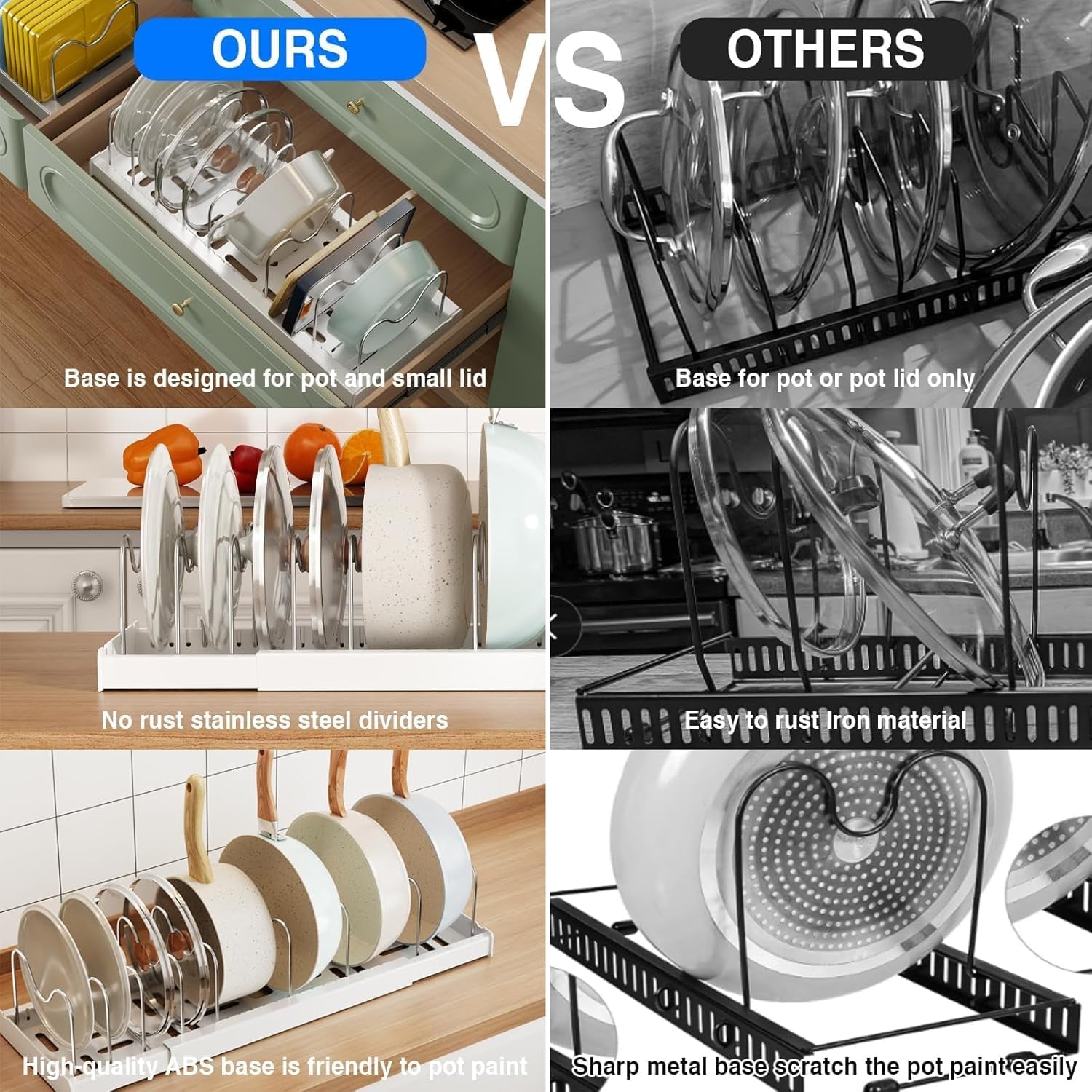Expandable Pan & Lid Organiser