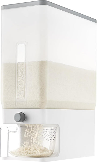 Airtight Rice & Dry Food Storage Dispenser