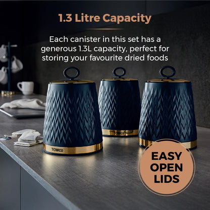 Tea, Coffee & Sugar Storage Canister Set