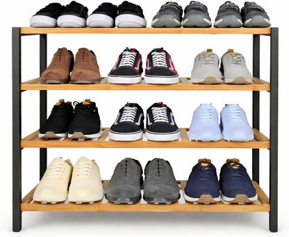 Bamboo Shoe Rack for Home Organisation