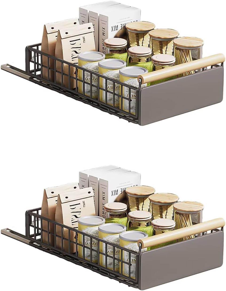 Adjustable Pull-Out Cabinet Organiser