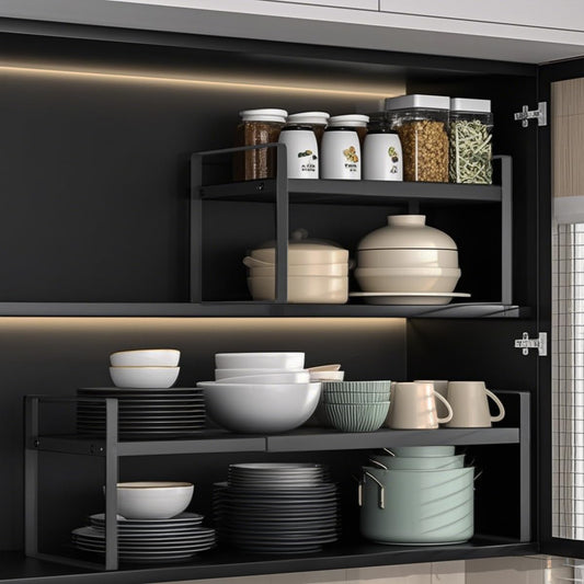 Kitchen Shelf Organiser for Cupboards & Pantries