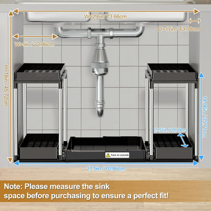 Adjustable Under Sink Organiser