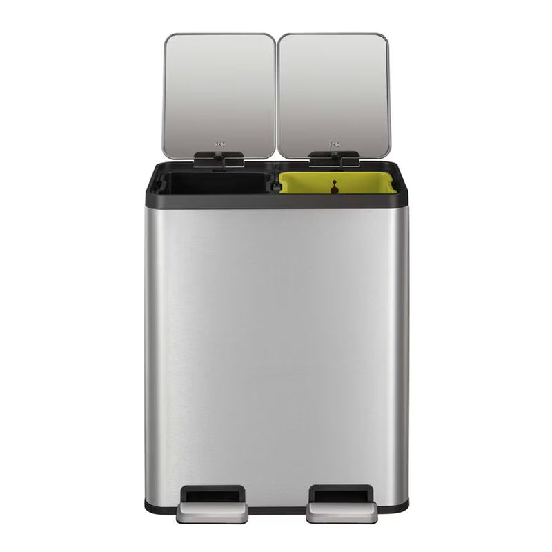 Ecocasa 60L Recycling Bin in Stainless Steel