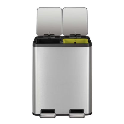 Ecocasa 60L Recycling Bin in Stainless Steel