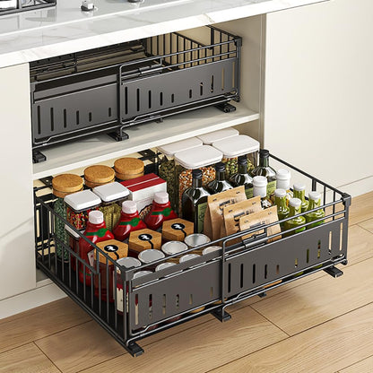 Pull-Out Cabinet Organiser for Kitchen Cupboards