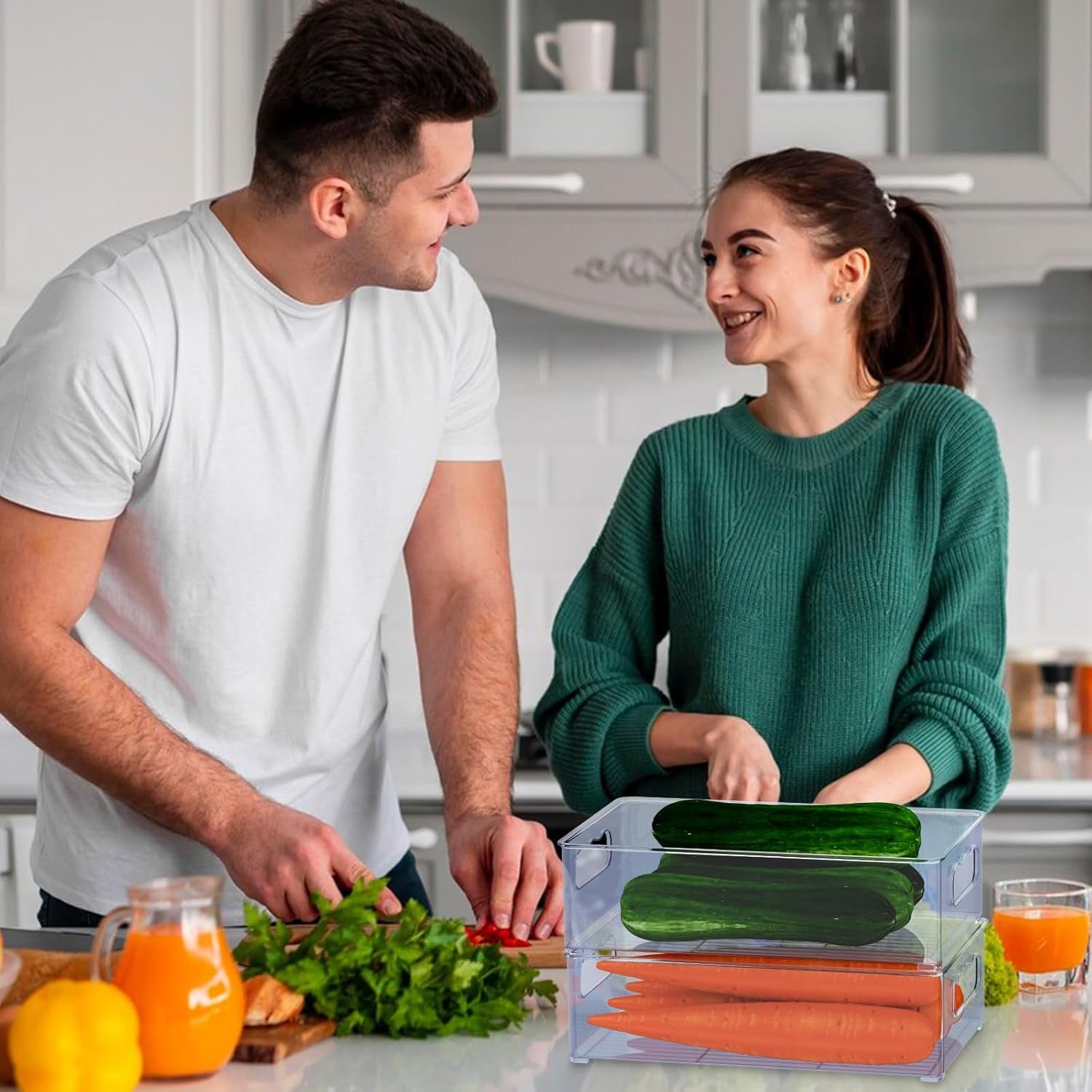 Stackable Fridge Storage Organisers