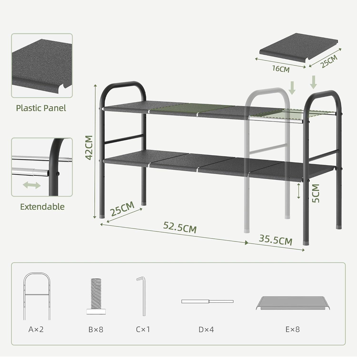 Expandable Under Sink Storage Rack