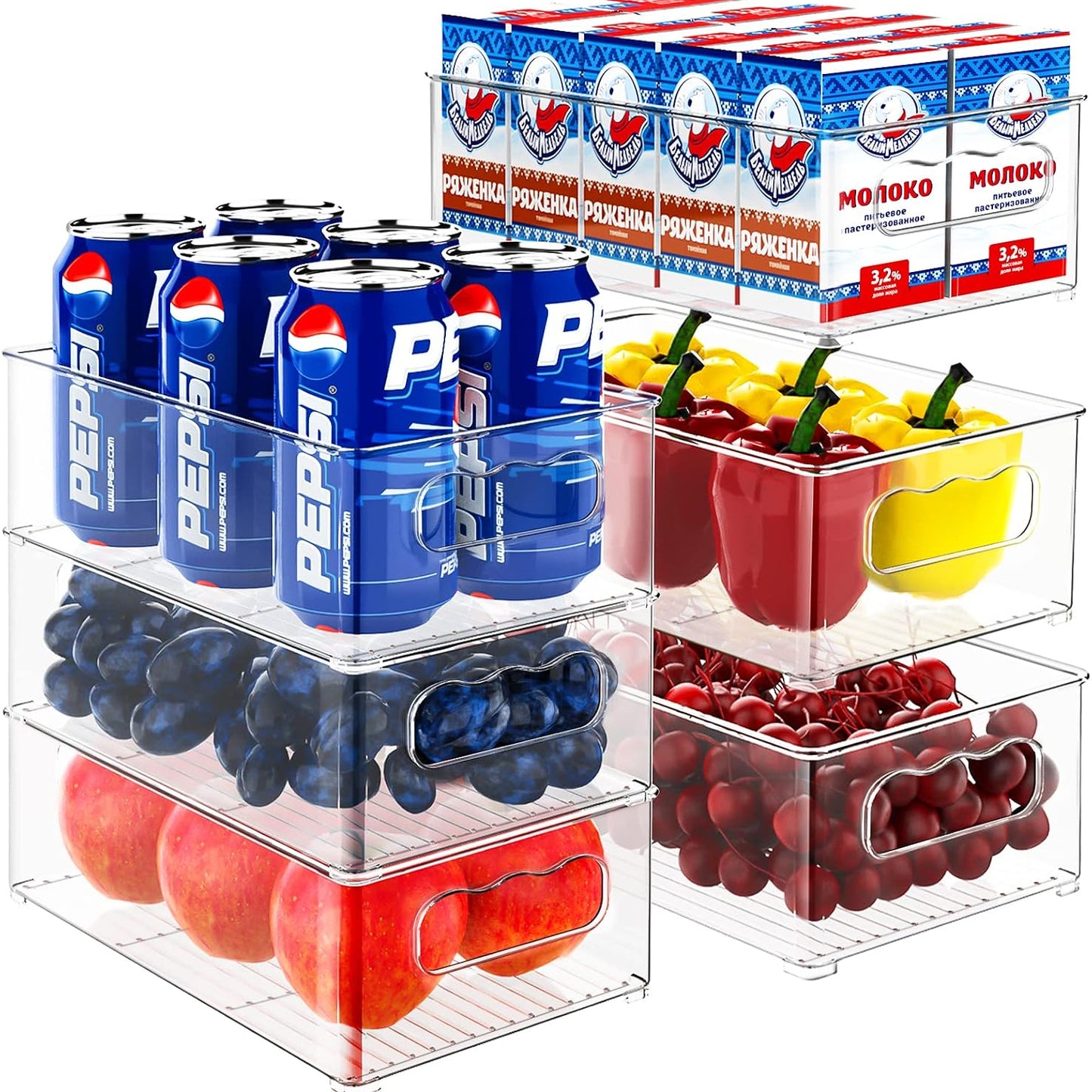 Stackable Fridge Storage Organisers
