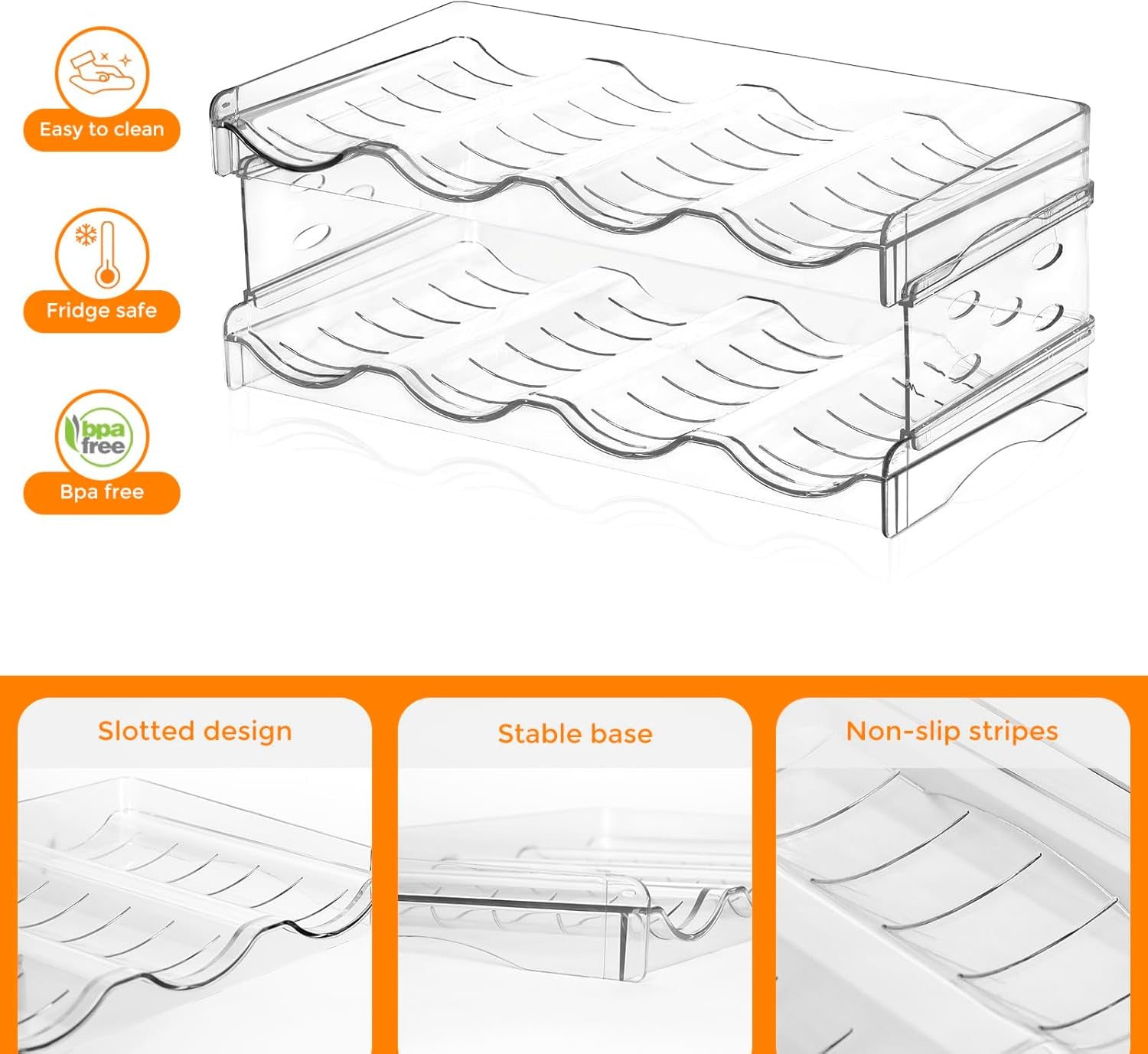 Bottle Storage Organiser for Kitchen & Pantry