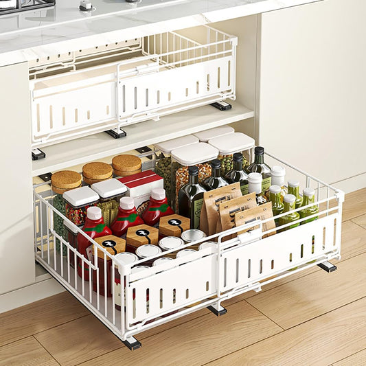 Pull-Out Cabinet Organiser for Kitchen Cupboards