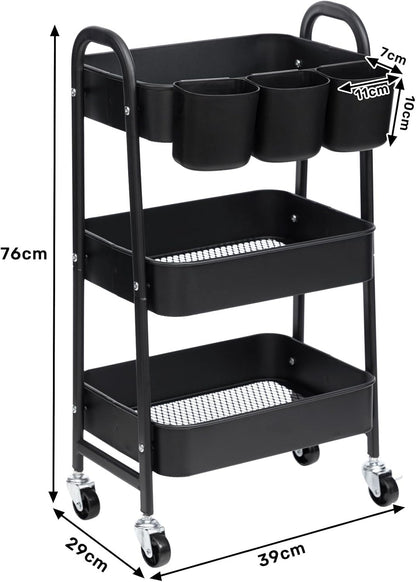 Rolling Storage Cart for Home Organisation