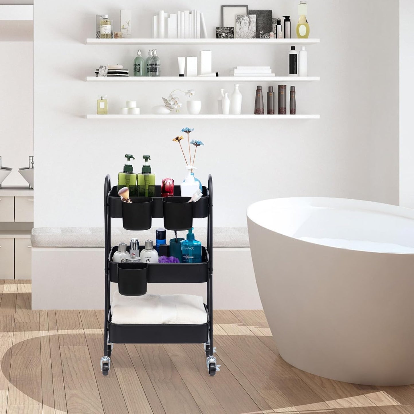 Rolling Storage Cart for Home Organisation