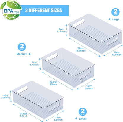 Stackable Fridge Storage Organisers