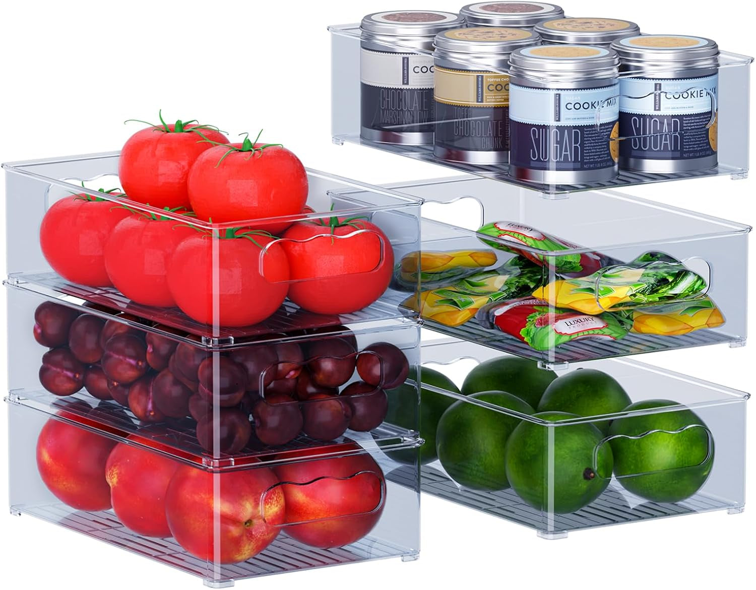 Stackable Fridge Storage Organisers