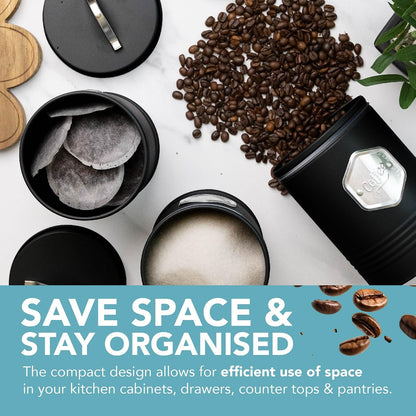 Tea, Coffee & Sugar Storage Canister Set