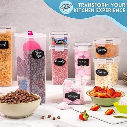 Airtight Food Storage Container Set | 20Pcs Kitchen & Pantry Organiser - Nuovva