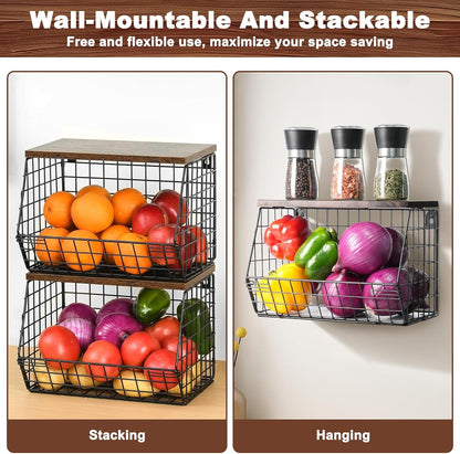 Stackable Fruit & Vegetable Storage Basket