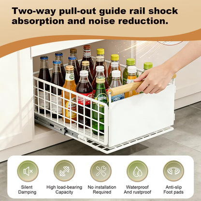 Adjustable Pull-Out Cabinet Organiser