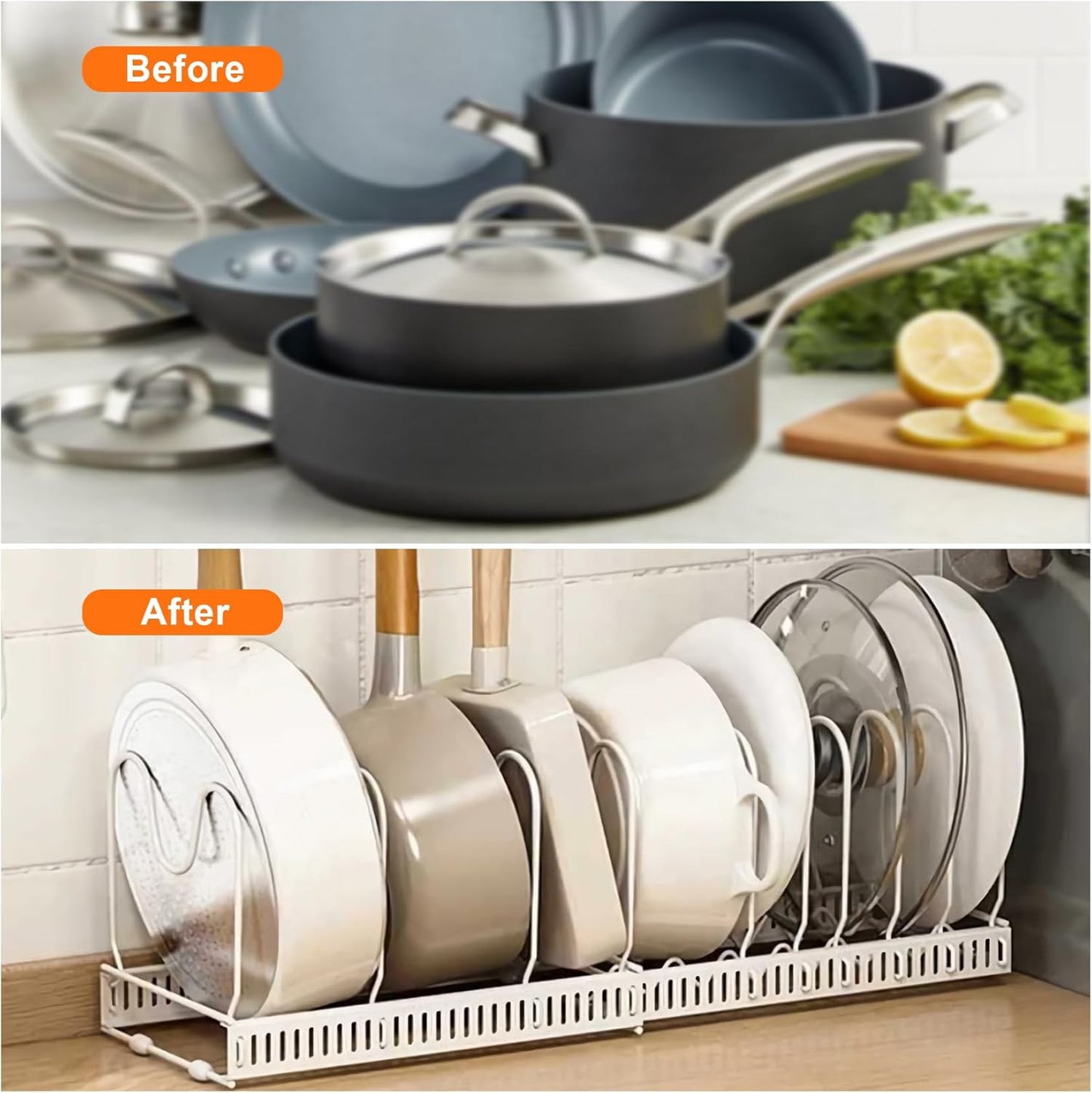 Expandable Pan & Lid Organiser