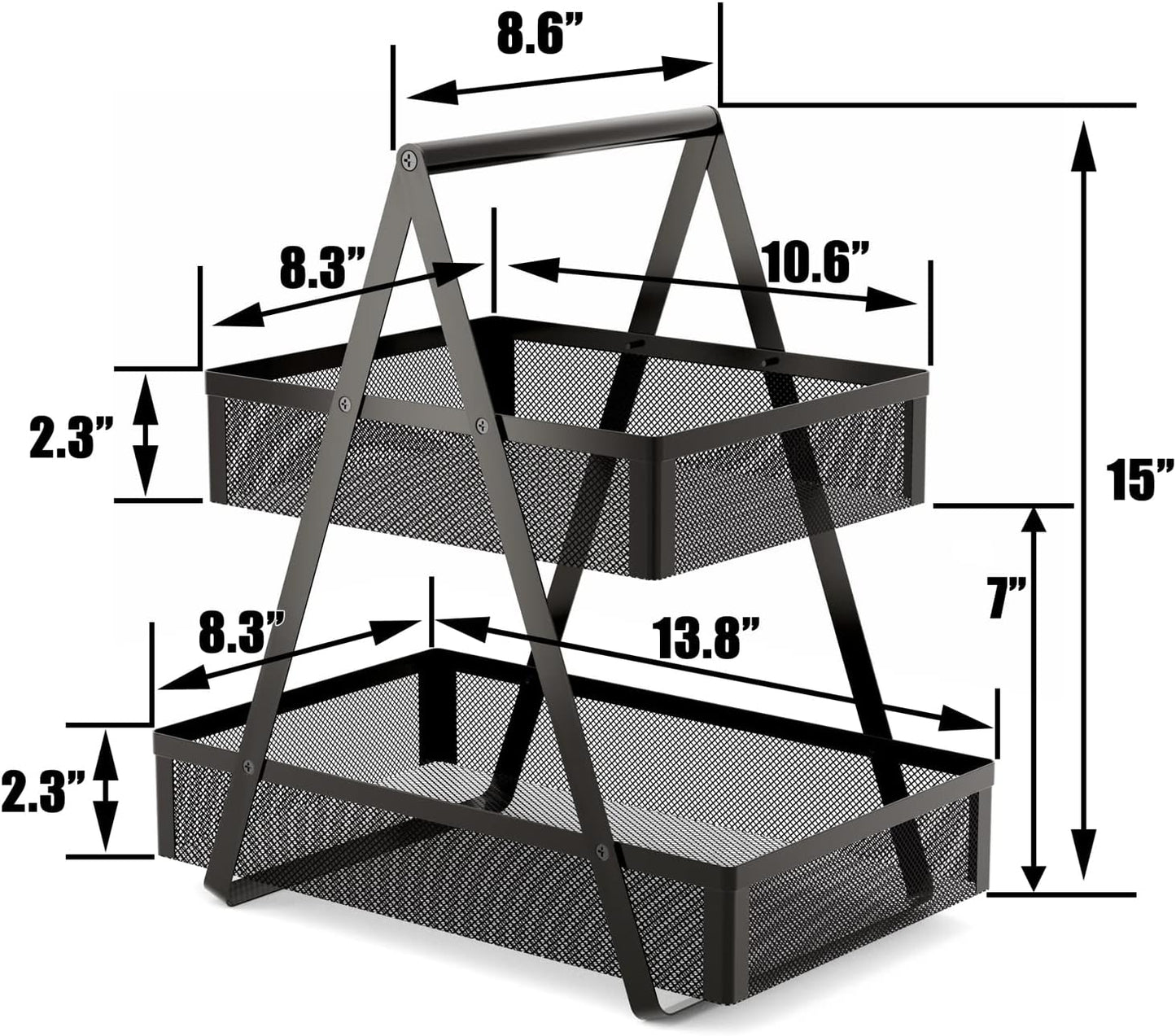 2-Tier Fruit Basket & Countertop Organiser