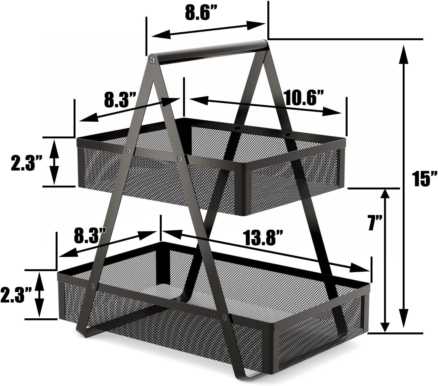 2-Tier Fruit Basket & Countertop Organiser