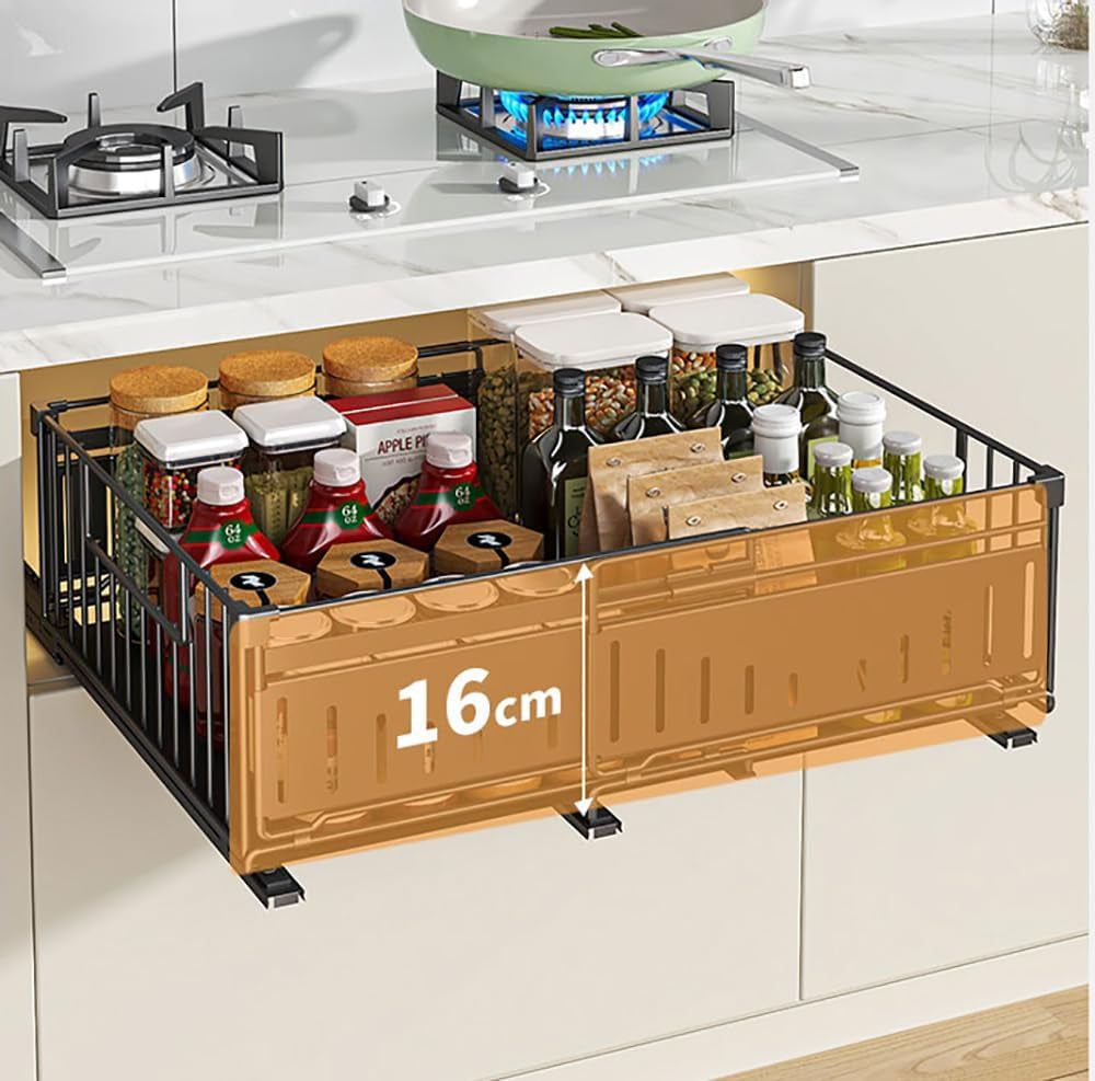 Pull-Out Cabinet Organiser for Kitchen Cupboards