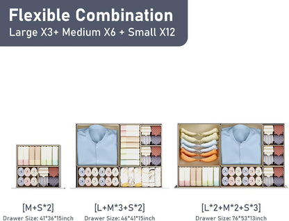 Fabric Drawer Organisers for Clothes & Accessories