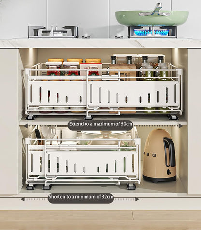 Pull-Out Cabinet Organiser for Kitchen Cupboards