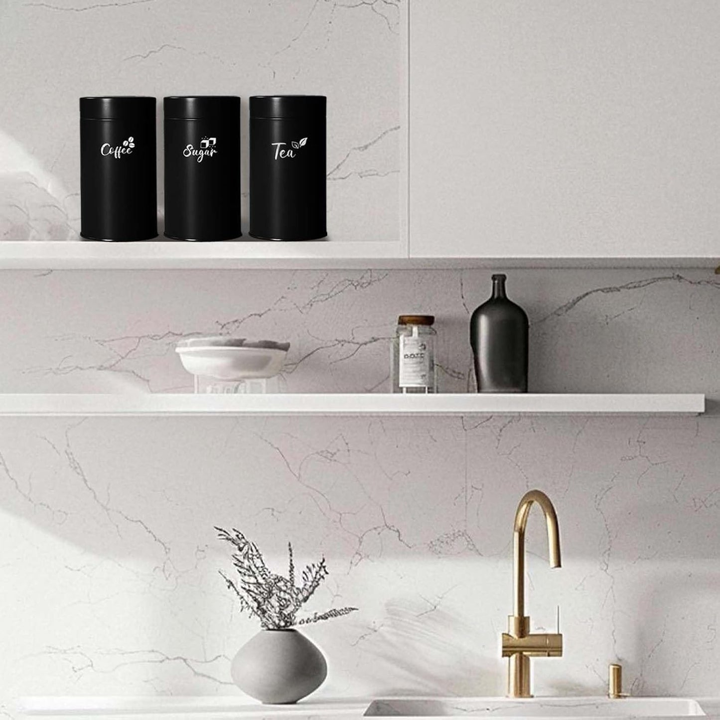 Airtight Tea, Coffee & Sugar Canister Set