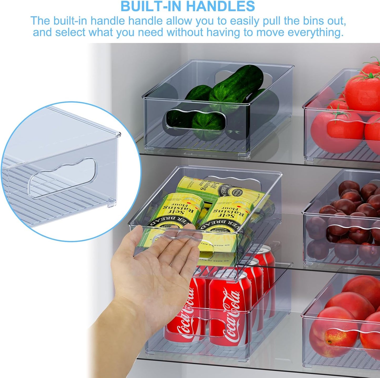 Stackable Fridge Storage Organisers