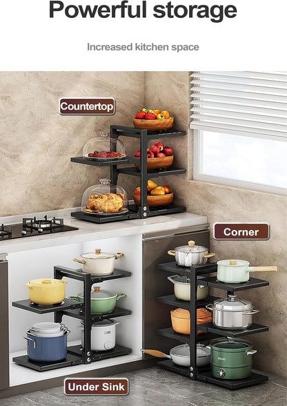 Adjustable Pots & Pans Organiser